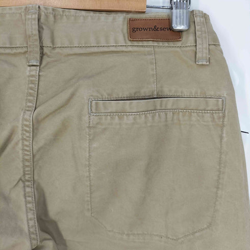 グロウンアンドソーン grown&sewn USA製 ボタンフライ チノパン メンズ 31