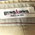 グロウンアンドソーン grown&sewn USA製 ボタンフライ チノパン メンズ 31