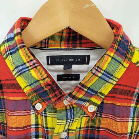 トミーヒルフィガー TOMMY HILFIGER REGUL AR FIT L/S ボタンダウンチェックシャツ メンズ import:M