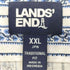 ランズエンド LANDS END 総柄 リネン ストライプ L/S シャツ メンズ import:XXL