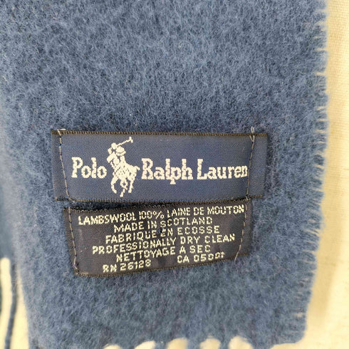 ポロラルフローレン POLO RALPH LAUREN ワンポイント刺繍ウールマフラー メンズ
