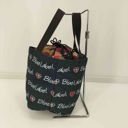 ブルーレーベルクレストブリッジ BLUE LABEL CRESTBRIDGE CBハートロゴプリント巾着ミニトートバック レディース