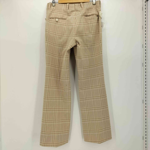 70S MURRAY GOLDMAN チェック柄 ポリエステル フレア パンツ ポリパン メンズ