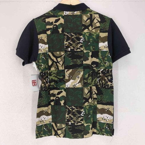 アベイシングエイプ A BATHING APE 背面カモフラポロシャツ メンズ JPN:S