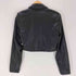アバクロンビーアンドフィッチ Abercrombie & Fitch クロップドレザーテーラードジャケット レディース import:XS
