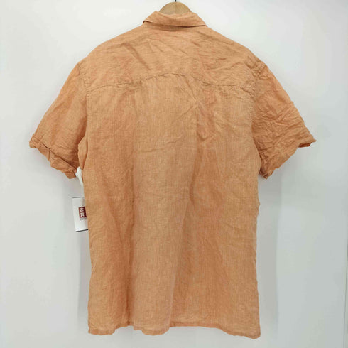 サルヴァトーレフェラガモ Salvatore Ferragamo イタリア製 リネン S/S シャツ メンズ import:L