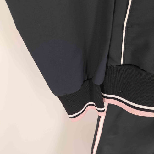 ナイキ NIKE 00S グレータグ スウッシュ ロゴ プリント ジップアップ トレーニング ジャケット パンツ セットアップ レディース import:L
