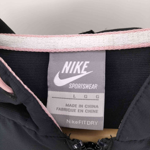 ナイキ NIKE 00S グレータグ スウッシュ ロゴ プリント ジップアップ トレーニング ジャケット パンツ セットアップ レディース import:L