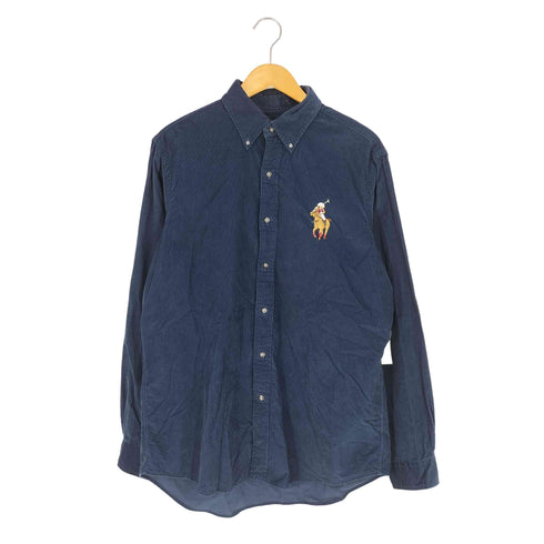 ラルフローレン RALPH LAUREN CLASSIC FIT ポロベア ポニー刺繍 コーデュロイ ボタンダウン シャツ メンズ import:L