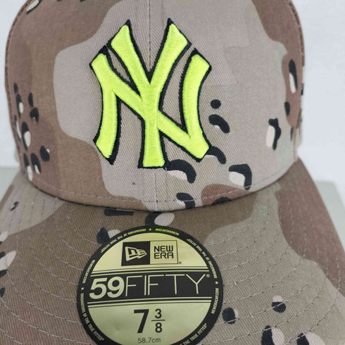 ニューエラ NEW ERA NY メジャーリーグ ベースボールキャップ チョコチップカモ メンズ 7 3/8