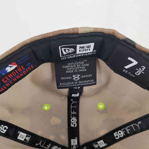 ニューエラ NEW ERA NY メジャーリーグ ベースボールキャップ チョコチップカモ メンズ 7 3/8