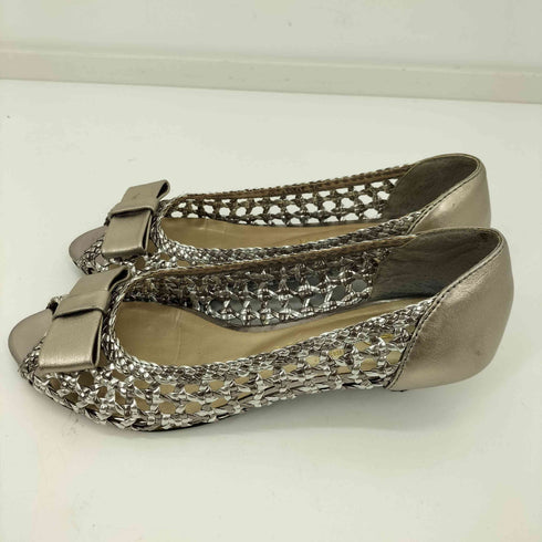 ダイアナ DIANA メタリッククロッシェパンプス レディース EUR:36