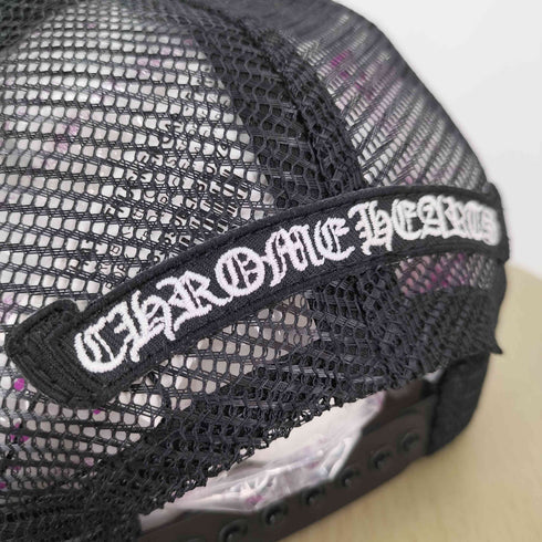 クロムハーツ CHROME HEARTS Trucker Cap Fabric Front 3 Cross Camouflage Black/White トラッカーキャップ ファブリックフロント 3クロス シルバーコンチョ メンズ ONE SIZE