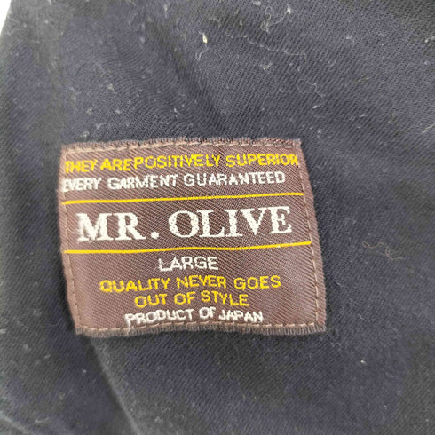 ミスターオリーブ MR.OLIVE RETORO POLYESTER TWILL -ONE PLEATS STA-PREST STRAIGHT PANTS メンズ L