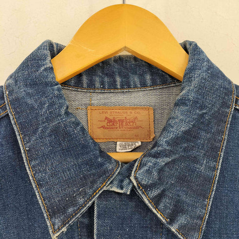 リーバイス Levis USA製 ボタン裏525 70505 0217 スモールe ケアタグ 移行期 デニムトラッカージャケット メンズ 46