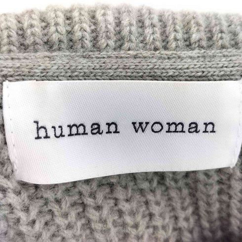 ヒューマンウーマン HUMAN WOMAN 21AW L/S プルオーバー ニット レディース JPN:M