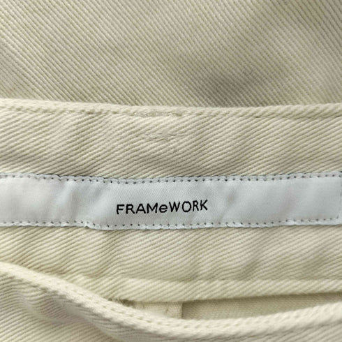 フレームワーク FRAMeWORK ハイカウントドリルサイドボタンスカート レディース JPN:36