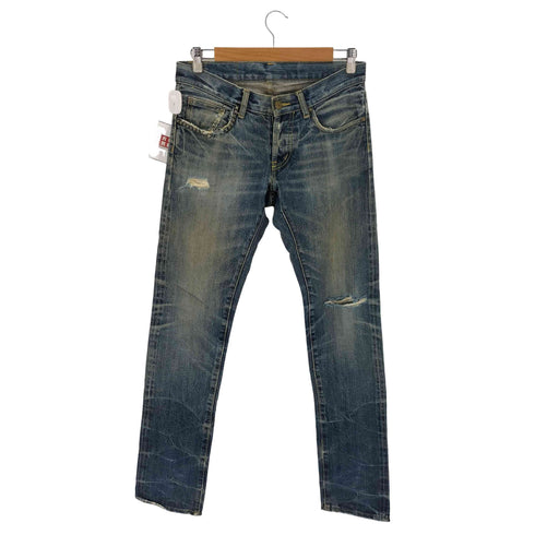 ヒステリックス HYSTERICS 00S USED加工スタッズデニムパンツ 小窓 ボタンフライ クラッシュ メンズ 28inc