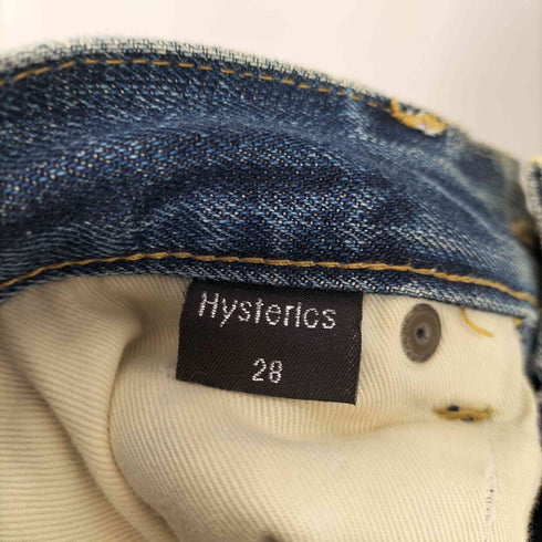 ヒステリックス HYSTERICS 00S USED加工スタッズデニムパンツ 小窓 ボタンフライ クラッシュ メンズ 28inc