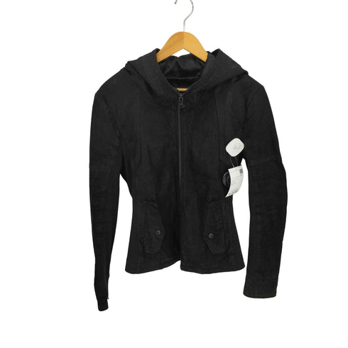 ノーアイディー NO ID. 12AW コーティングレザーフーデッドBLZ メンズ JPN:1