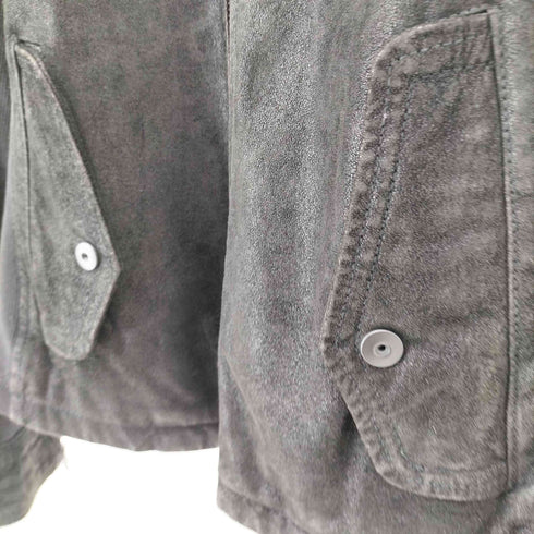 ノーアイディー NO ID. 12AW コーティングレザーフーデッドBLZ メンズ JPN:1