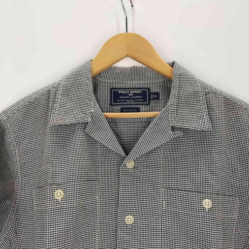 ポロスポーツラルフローレン POLO SPORT RALPH LAUREN コットン開襟チェックシャツ メンズ import:M