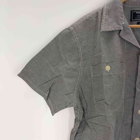 ポロスポーツラルフローレン POLO SPORT RALPH LAUREN コットン開襟チェックシャツ メンズ import:M