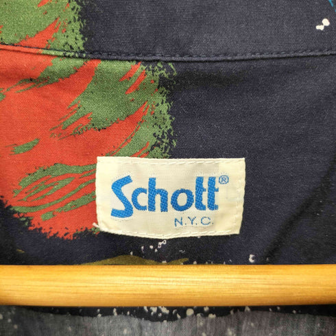 ショット Schott HAWAIIAN SHIRT PLANET メンズ FREE