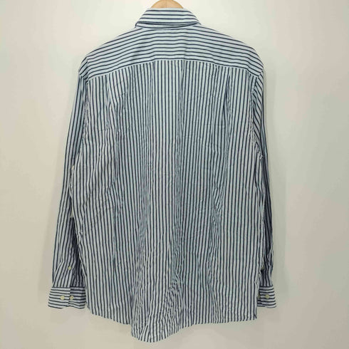 ノーティカ NAUTICA 80-90s ストライプ柄 WRINKLE RESISTANT ロングスリーブシャツ メンズ import:L