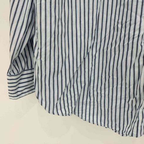 ノーティカ NAUTICA 80-90s ストライプ柄 WRINKLE RESISTANT ロングスリーブシャツ メンズ import:L