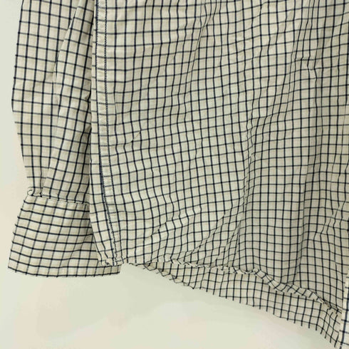 ノーティカ NAUTICA 80-90s チェック柄 TWO-PLY COTTON ボタンダウン ロングスリーブシャツ メンズ import:L