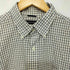 ノーティカ NAUTICA 80-90s チェック柄 TWO-PLY COTTON ボタンダウン ロングスリーブシャツ メンズ import:L