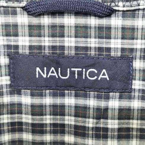ノーティカ NAUTICA 80-90s チェック柄 ボタンダウン ロングスリーブシャツ メンズ import:L