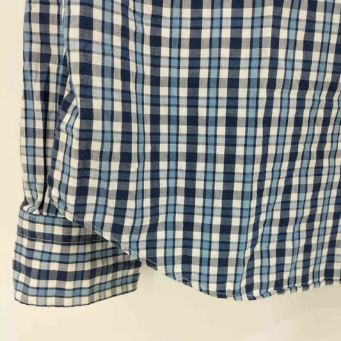 ノーティカ NAUTICA 80-90s チェック柄 ボタンダウン ロングスリーブシャツ メンズ import:XL