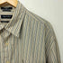 ノーティカ NAUTICA 80-90s ストライプ柄 TWO-PLY COTTON ロングスリーブシャツ メンズ import:XL