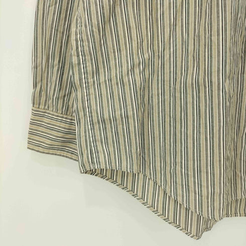 ノーティカ NAUTICA 80-90s ストライプ柄 TWO-PLY COTTON ロングスリーブシャツ メンズ import:XL