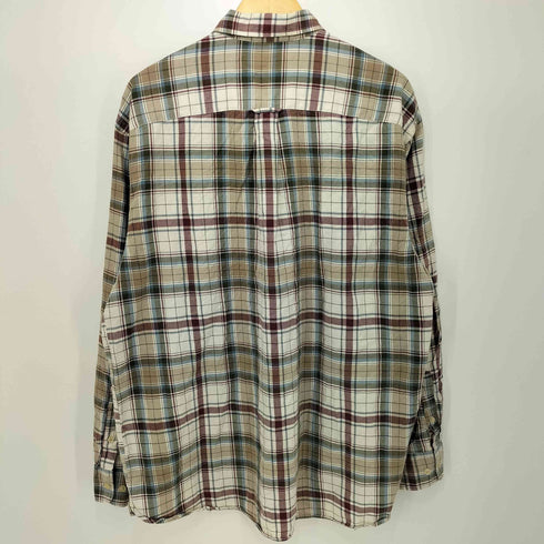 ノーティカ NAUTICA 80-90s チェック柄 ボタンダウン ロングスリーブシャツ メンズ import:XL