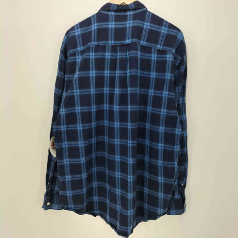 ノーティカ NAUTICA 80-90s チェック柄 ボタンダウン ロングスリーブシャツ メンズ import:XXL