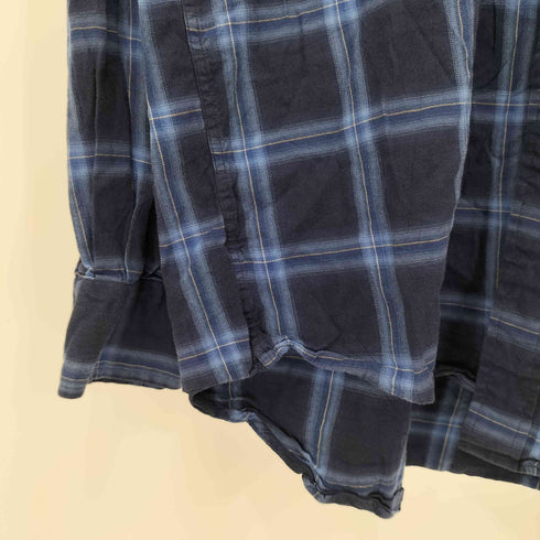 ノーティカ NAUTICA 80-90s チェック柄 ボタンダウン ロングスリーブシャツ メンズ import:XXL