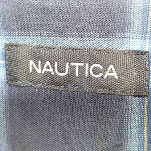 ノーティカ NAUTICA 80-90s チェック柄 ボタンダウン ロングスリーブシャツ メンズ import:XXL