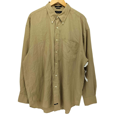 ノーティカ NAUTICA 80-90s ボタンダウン ロングスリーブシャツ メンズ import:XL