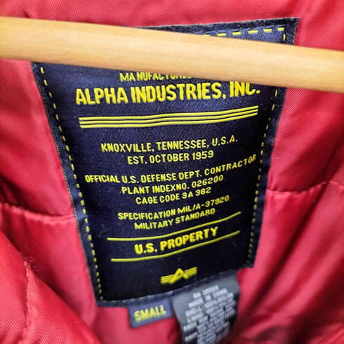 アルファインダストリーズ ALPHA INDUSTRIES N-3B SLIM FIT JACKET PARKA メンズ SMALL