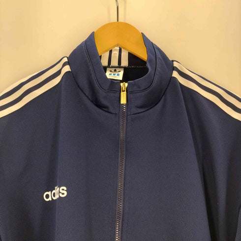 アディダス adidas 80-90s デサント製 ロゴ刺繍トラックジャケット メンズ
