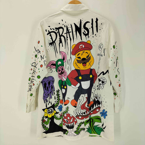 L/S キャラクターグラフィックリメイクシャツ メンズ