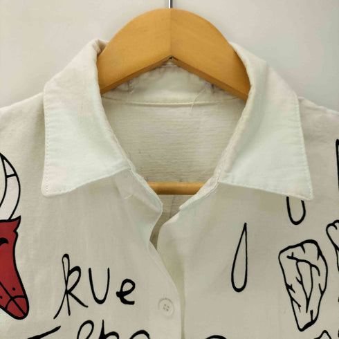 L/S キャラクターグラフィックリメイクシャツ メンズ