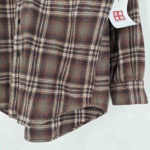 ジョセフアボード JOSEPH ABBOUD ポケット付き ネルチェックシャツ メンズ import:L