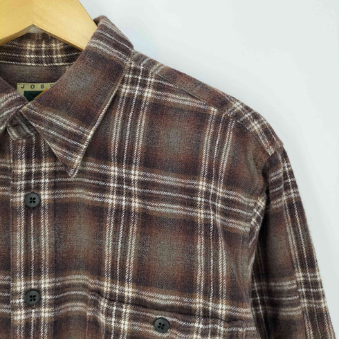 ジョセフアボード JOSEPH ABBOUD ポケット付き ネルチェックシャツ メンズ import:L