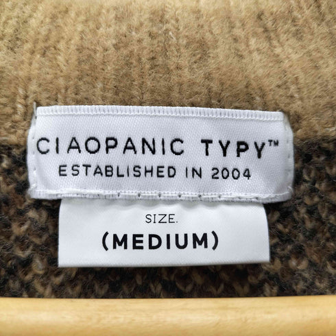 チャオパニックティピー CIAOPANIC TYPY レオパード柄 アクリルニット メンズ JPN:M