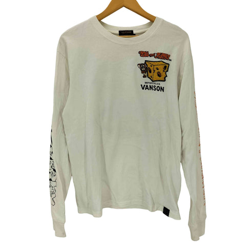 バンソン VANSON L/S キャラクターワッペンTシャツ メンズ JPN:L