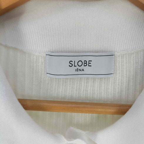 スローブイエナ SLOBE IENA ニットポロ襟プルオーバー レディース FREE